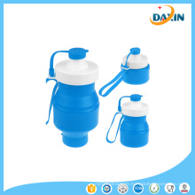 Bouteille d&#39;eau pliable portative sans silicone de vente chaude de BPA